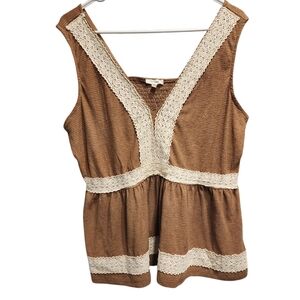 Babydoll Peplum Plus XXL Eyelet Blouse Tunic Top Boho Hippie Smocked Y2K Lace